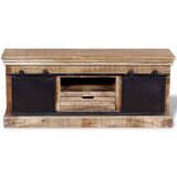 TV Ormarić s 2 Klizna Vrata Masivno Mango Drvo 110x30x45 cm | shoptok.hr