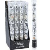  NOVOGODIŠNJI SET KUGLI 3CM 9 KOM SREBRNE BOJE | Eponuda.com