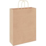  Papirnate vrećice 250 kom s ručkama smeđe 32x12x42 cm | Eponuda.com