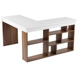 Hanah home radni sto vesper venezia walnut white | Eponuda.com