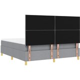  Krevet s opruga kutije Svijetlo siva 180 x 200 cm tkanina | shoptok.hr