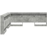  Skladišno uzglavlje Betonski sivi 180 cm Konstruirano drvo | shoptok.hr