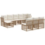  Set vanjskih sofa Prirodna i krema bijela Poliester | shoptok.hr