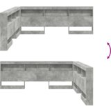  Skladišno uzglavlje Beton siva 200 cm Konstruirano drvo | shoptok.hr