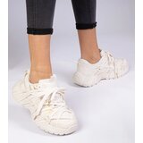 Gemre Beige sneakers with chunky sole Telda | Shoptok.si