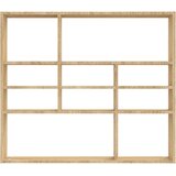  Zidna polica boja hrasta 90 x 16 x 78 cm konstruirano drvo | shoptok.hr