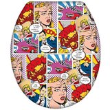 Wenko Deska za WC školjko s počasnim zapiranjem Pop Art, 45 x 37,5 cm Cene