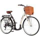 Visitor bicikl city vintage 28" alu 19" v-brake 6 brzina 167-192cm (l/xl) bež braon perla mat uv 1282106 Cene