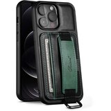 INORCO SUTENI H13 etui za telefon z držalom za kartice za iPhone 12 Pro, usnjen ovitek za osebni računalnik + TPU stojalo za telefon s trakom za roko, (22034817) Cene