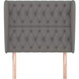 Vzglavje z ušesi temno sivo 93x23x118/128 cm blago, (20794050) | Shoptok.si