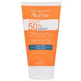 Avene Sun Fragrance-Free Fluid vodootporno proizvod za zaštitu lica od sunca za normalnu kožu 50 ml unisex | shoptok.hr