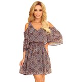 Numoco 292-3 MARINA flimsy dress with a neckline - Moroccan pattern Cijene
