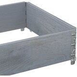  Okvir za palete sivi 80 x 60 cm od masivne borovine | shoptok.hr