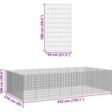  Ograda za životinje sa 24 ploča 54x100 cm od pocinčanog željeza | shoptok.hr