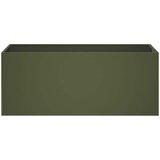  Vrtna saksija Maslinastozelena 100 x 40 x 40 cm Čelična vrata | shoptok.hr