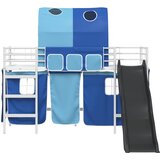  Okvir Krevet za Dječji Loft Bijela i Plava 100 x 190 cm Metal | shoptok.hr