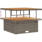  12-delni set vrtne sedežne garniture z blazinami siva poli ratan akacija | Shoptok.si