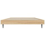 vidaXL Posteljni okvir sonoma hrast 90x200 cm inženirski les | Shoptok.si