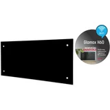 Glamox električni stenski radiator h 60 h 600W 887202, črni 676x340 mm