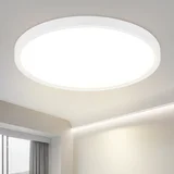 LED stropna svetilka 24W 4000K 30cm spalnica raven premer okrogla bela kuhinjska svetilka kopalnica za kopalnico hodnik, (22111387)