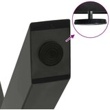 vidaXL noge za jedilno mizo x-oblika 2 kosa antracit 80x(72-73) cm | Shoptok.si