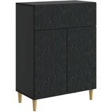 vidaXL Strani šal Črna 66 x 34,5 x 90 cm Inženirski les, (5000253263) | Shoptok.si
