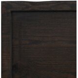  Zidna polica tamnosmeđa 180x60x(2-4) cm od obrađene hrastovine | shoptok.hr
