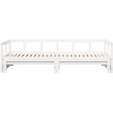  Dnevni krevet bez madraca bijeli 90 x 200 cm masivna borovina | shoptok.hr