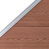 PANEL za ogradu WPC 95 x (105 - 180) cm smeđi | shoptok.hr