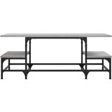 vidaXL Klubska mizica siva sonoma 100x50,5x40 cm inženirski les | Shoptok.si