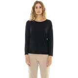 Leone 1947 Majice z dolgimi rokavi Woman T-Shirt Long Sleeves Pearl Črna Cene