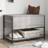 vidaXL Klop za shranjevanje siva sonoma 70x42,5x47 cm inženirski les | Shoptok.si