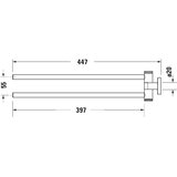 Duravit 99221000 - zidni držač peškira d-code 44,7 cm sjajni hrom | Eponuda.com