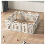 MamaKids modularni vrtić za djecu – suhi bazen, bež sivi 210 x 210 cm | shoptok.hr