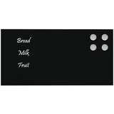 vidaXL Zidna magnetna ploča crna 40 x 20 cm od kaljenog stakla | shoptok.hr