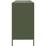 vidaXL Komoda olivno zelena 135x39x73,5 cm hladno valjano jeklo | Shoptok.si