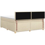  Boxspring krevet s madracem Krem 160 x 200 cm Tkanina | shoptok.hr