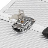  Kovčeg za šminku 38x23x34 cm srebrni aluminijski | shoptok.hr