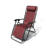 Vrtni fotelj 2320 OXFORD kovinski – bordo