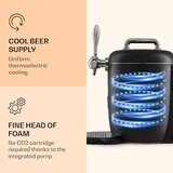 Klarstein Passau naprava za točenje, 6 l univerzalni sodi, črpalka za stisnjen zrak, 3 - 12 °C, 65 W - | Shoptok.si