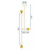 Toolight Stropni luster APP1115-6CP | shoptok.hr