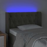 Posteljno vzglavje temno sivo 83x16x78/88 cm žamet, (20938690) | Shoptok.si