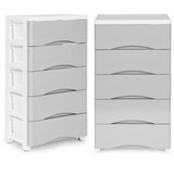 Modern Home ormarić s 5 izvlačnih ladica - sivi | shoptok.hr