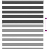 vidaXL idaXL Zebra senčilo črna 130x150 cm tkanina širina 125,9 cm poliester | Shoptok.si