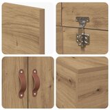  Krevet s prostorom za pohranu od umjetnog hrasta 100x200 cm | shoptok.hr