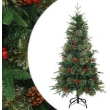  Umjetno božićno drvce s nogom Zelena 150 cm PVC, PE i čelik | shoptok.hr