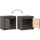  Noćni ormarići 2 kom sivi 40 x 30 5 x 40 cm od masivne borovine | shoptok.hr