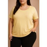 Fenzy Plus Size Pleten Top, Rumen | Shoptok.si