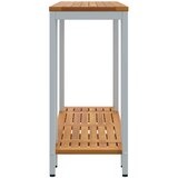 Vanjski stol s pohranom Prirodna i siva 110 x 35 x 75 cm | shoptok.hr