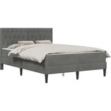  Okvir kreveta s madracem Tamno siva 120 x 190 cm Baršun | shoptok.hr